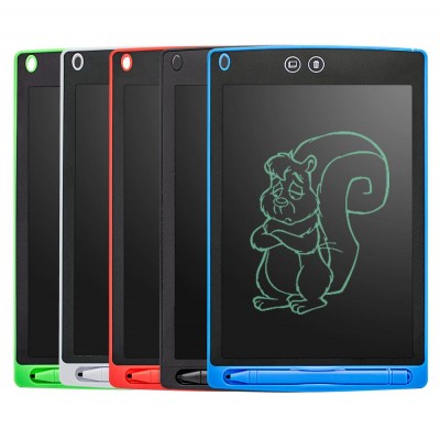 Erasable 8.5 inch lcd writing drawing tablet part delete kids writing pad paperless gift