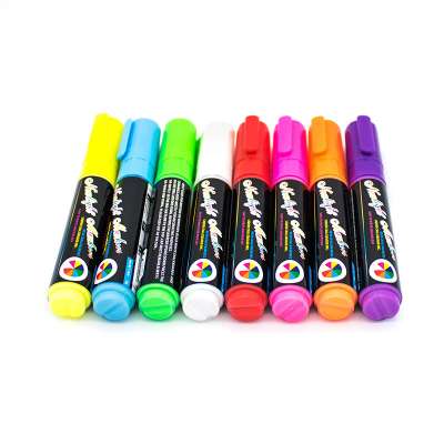 Erasable ink assorted color fine art color liquid chalk marker pen